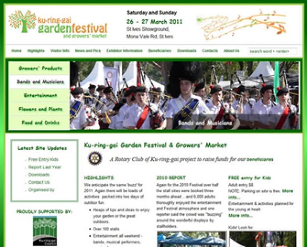 Image of festival website
