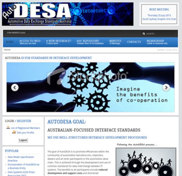 AutoDESA website